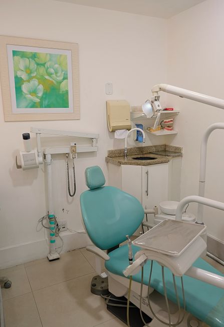 Interiér moderní zubní ordinace Dentální Péče v Brně